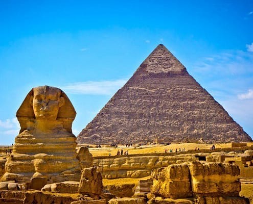 Cairo vacation packages always include a visit to the Pyramid of Khafre and the Great Sphinx in Giza