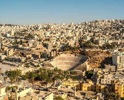 View of Amman in Jordan