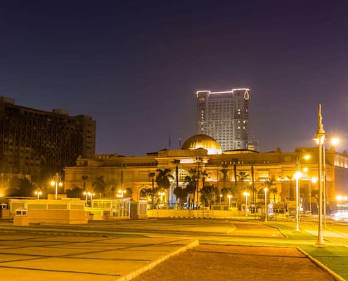 The Egyptian Museum at Tahrir Square in Cairo