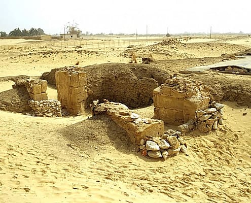 Ruins at the Temple of Ain El Muftella