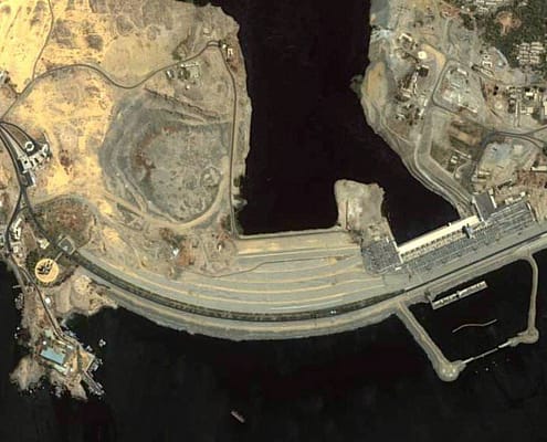 Aswan High Dam seen from space