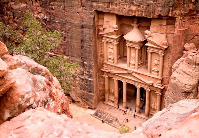 Egypt and Jordan Tours - The treasury at Petra in Jordan
