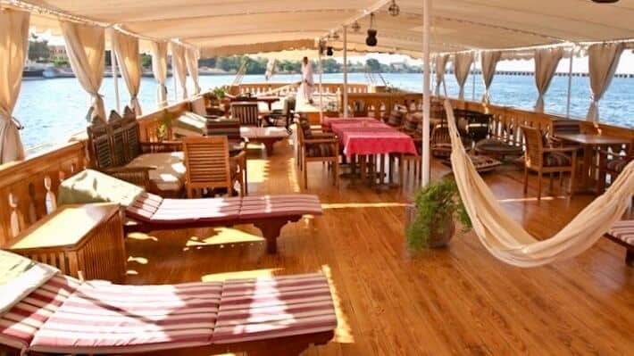 Sonesta Amirat Dahabiya Nile Cruise Sun Deck
