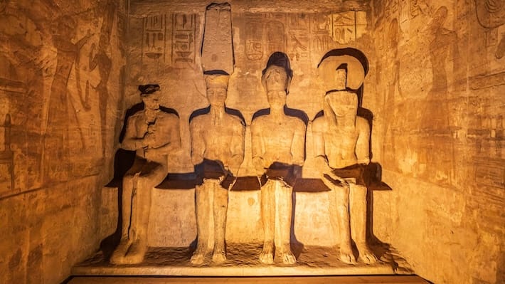 estátuas de Ramsés, Templos de Abu Simbel