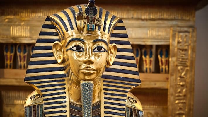 A Sala do rei Tutancâmon, Museu Egípcio no Cairo