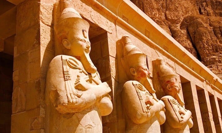 Is Egypt safe for tourists? Statues of Queen Hatshepsut