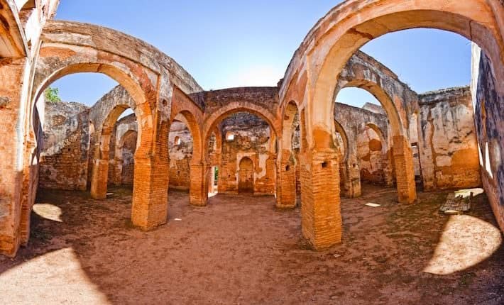 Rabat Attractions - Ruins of the ancient necropolis of Kellah (Chellah) in the city of Rabat, Morocco