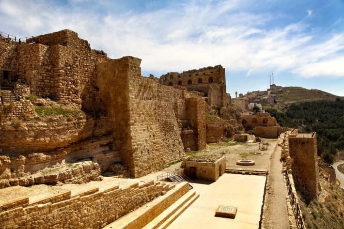 Ancient crusader castle Al Karak, Jordan