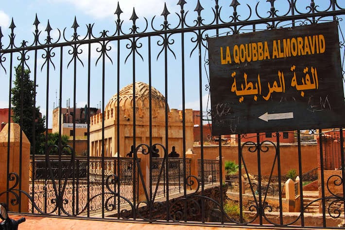 Almoravid Koubba -built in 1117, Marrakech. The dome was once used for ablutions before prayer