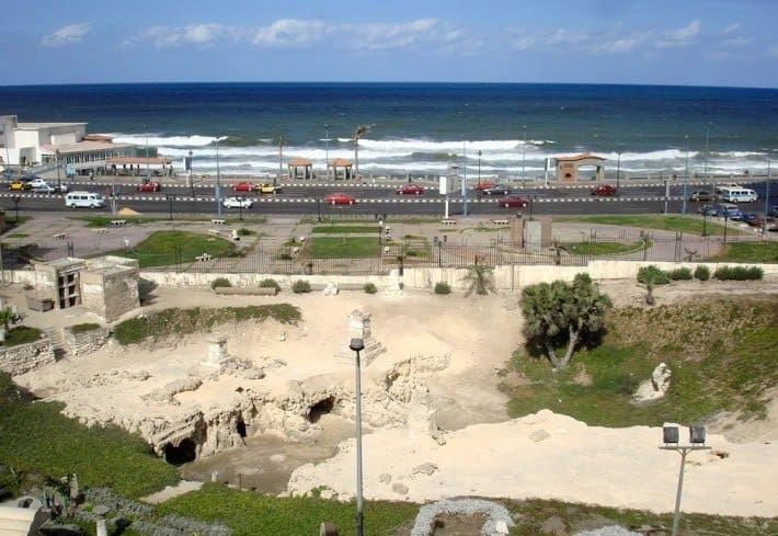 El Shatby Tombs in Alexandria. View from Saint Marc dorms