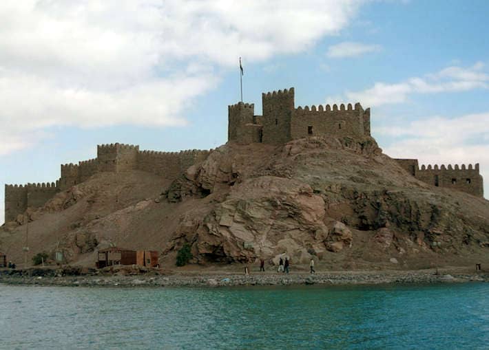 Saladin's fort at Pharaoh's Island, Egypt