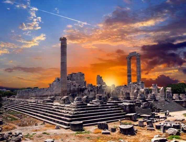 Temple of Apollo in Didyma at sunrise