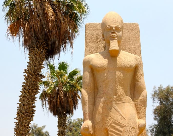 Statue of Ramses II in Memphis, Egypt