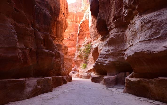 The Siq in Petra