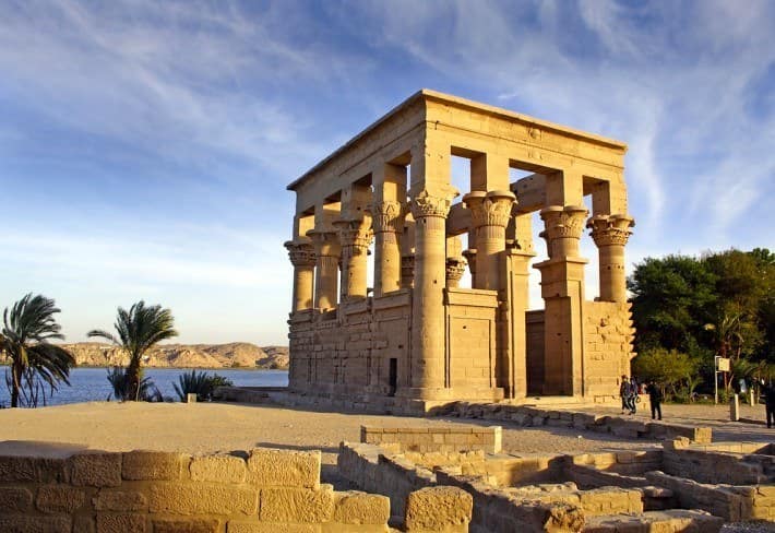 The Temple of Isis, Philae, Agilkia Island, Laker Nasser, …