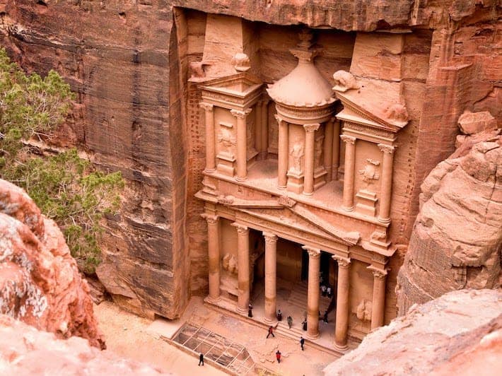 The Treasury. Ancient city of Petra, Jordan