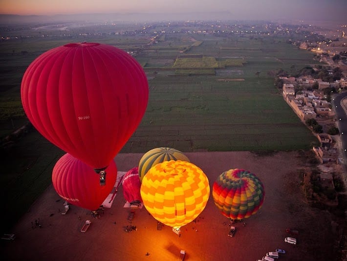 Egypt luxury tours packages, hot-air ballon