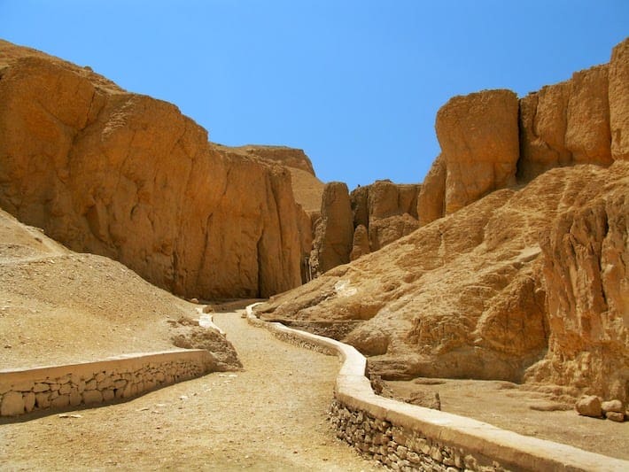 the Valley of Kings, in Luxor 