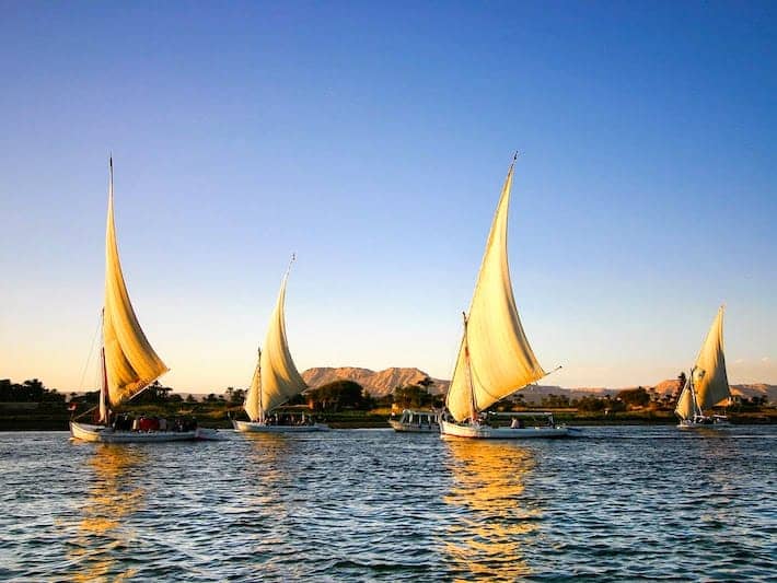 felucca on the Nile river