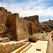 Ancient crusader castle Al Karak, Jordan