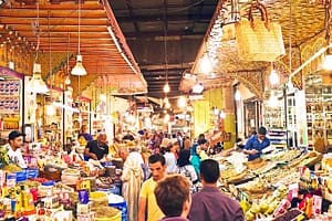 Destinations to Visit in Casablanca - Typical street market in old Moroccan medina