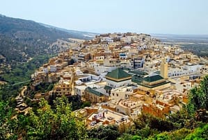Islamic holy town Moulay Idriss near Meknes, Morocco