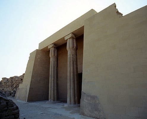 Entrance of the mastaba of Ptahshepses, Abu Sir, Egypt - Photo by Roland Unger