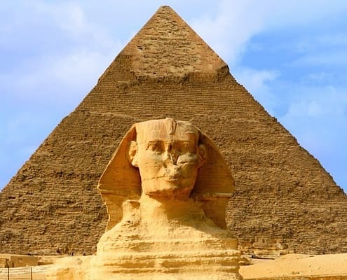 The Great Sphinx and Pyramid, Egypt