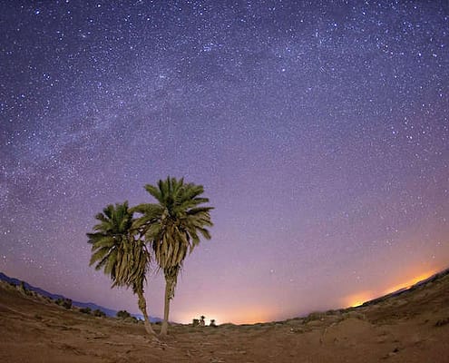 Milky Way over Nabq National Park. Sharm el Sheikh. Egypt