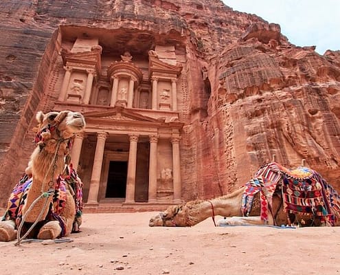 Jordan Tours from - The Treasury, Al Khazneh, in Petra, Jordan