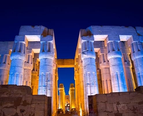 Luxor Temple at night - Luxor, Thebes
