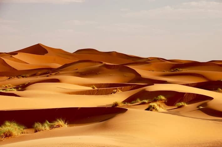 Sand Dunes of Erg Chebbi in the Sahara Desert, Morocco
