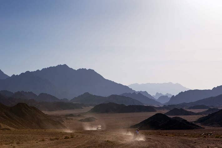 ATVs in the Sinai Desert, Egypt