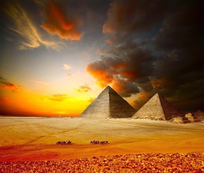 Ancient Egyptian Pyramids - Giza Plateau, Cairo