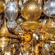 Lamp shop bazaar at Place Des Ferblantiers