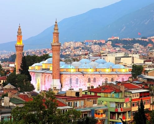 The Grand Mosque in Bursa (or Ulu Cami) is the largest mosque in Bursa, Turkey