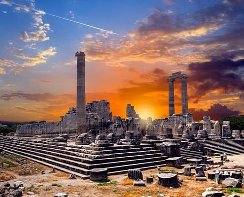 Temple of Apollo in Didyma at sunrise