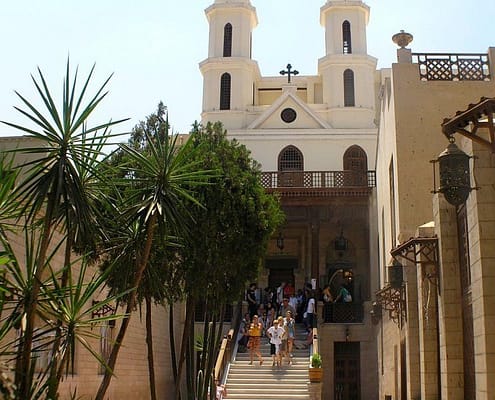 Hanging Church from courtyard - Photo by Daniel Mayer