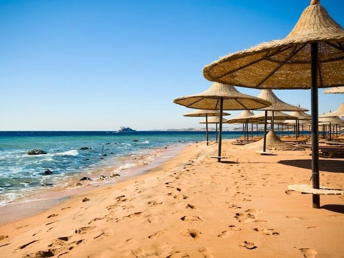 The coast of sharm el sheikh in Egypt