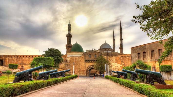 Cannons at the Al-Gawhara Palace, Cairo Citadel