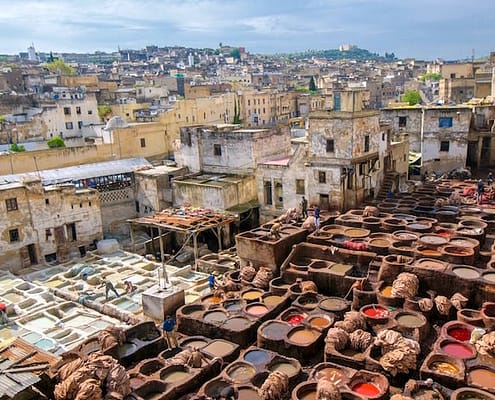 Fez Tours - Tannery in Fez, Morocco