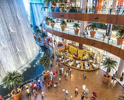 Waterfall in Dubai Mall