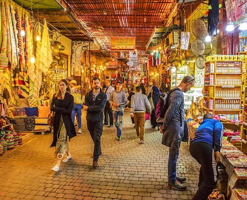 Souk Semmarine is a traditional Berber market and one of the most important attractions in Marrakesh
