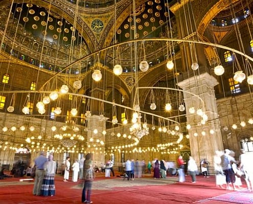 Interior of the Mosque of Muhammad Ali (AKA Mohamed Ali Pasha Mosque, Alabaster Mosque)