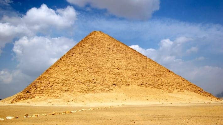Egypt's Third Largest Pyramid, The Red Pyramid of Dahshur in Egypt