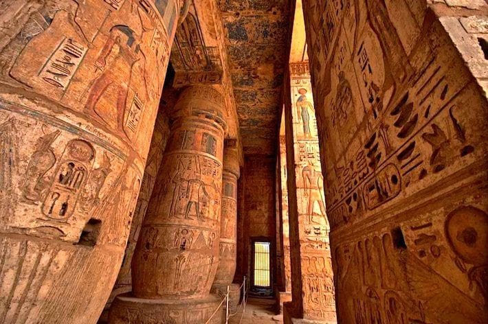 Hypostyle Hall - Columns and hieroglyphs