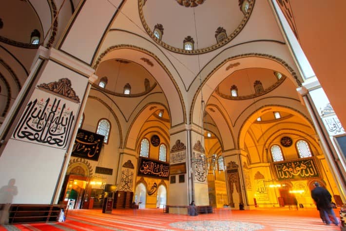 Interior view of Ulu Cami