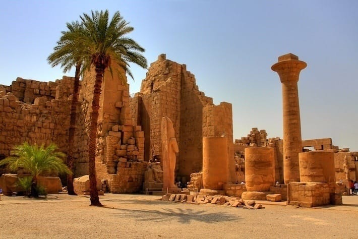 Karnak Temple Interior, Luxor East Bank, Egypt