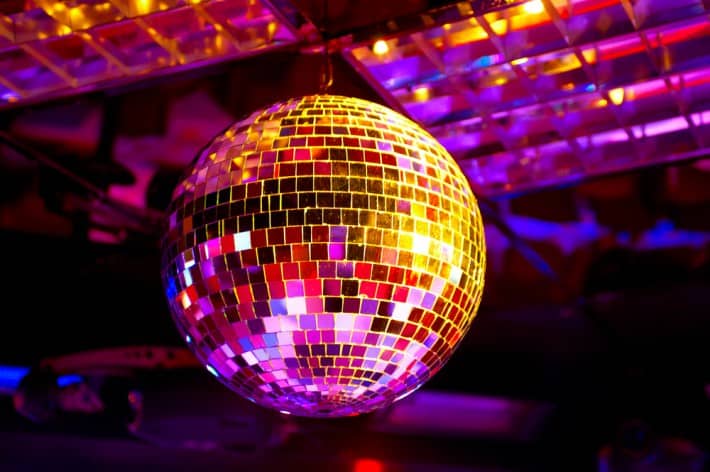 Hurghada Nightlife - Disco ball light reflection