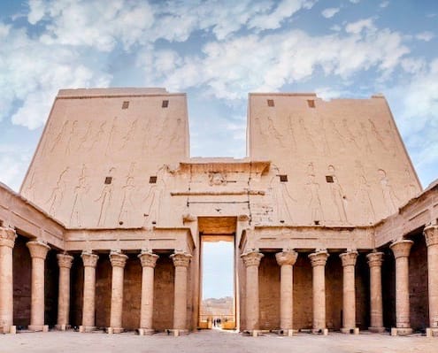 Egypt Tours from London - Interior view of Temple of Edfu